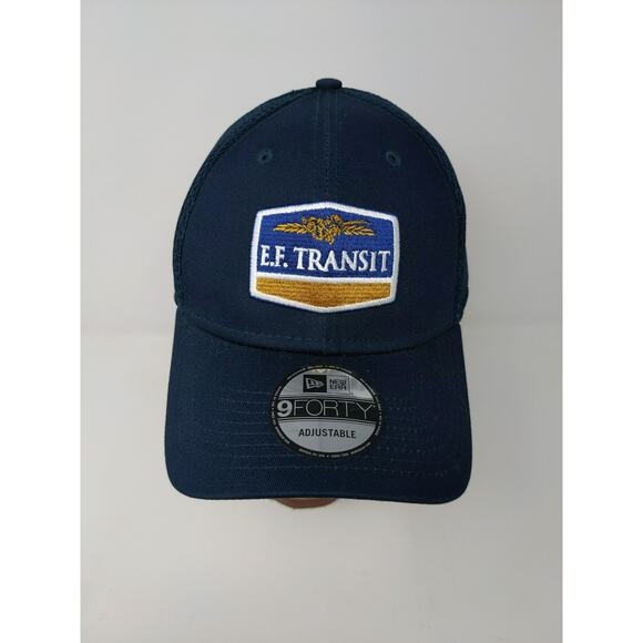 New Era 9Forty Snapback Mesh Back Hat OSFM Adjustable E.F. Transit Blue - Picture 3 of 12